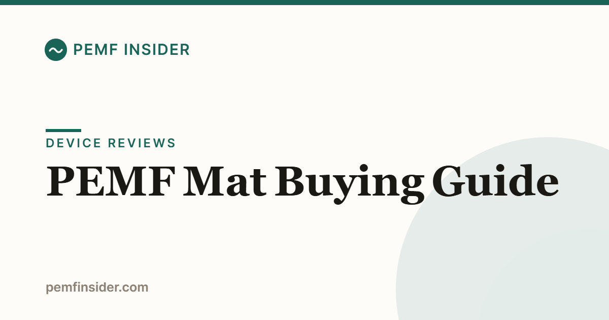 PEMF Mat Buying Guide